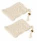 FACKELMANN Seifensäckchen, Beige, 2er Set, Sisal