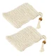 FACKELMANN Seifensäckchen, Beige, 2er Set, Sisal