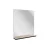 FACKELMANN TE-A Spiegel 60 cm breit, Braun hell, mit Ablage