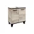 FACKELMANN TE-A Waschbeckenunterschrank 60 cm breit, Braun hell, mit Füßen