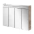 FACKELMANN TWINDY LED Spiegelschrank 110 cm breit, Braun hell