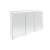 FACKELMANN VERONA LED Spiegelschrank 110 cm breit, Weiß Hochglanz
