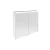 FACKELMANN VERONA LED Spiegelschrank 80 cm breit, Weiß Hochglanz