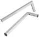 FACKELMANN Winkelhalter, Grau, 2er Set