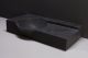 FORZALAQUA LAGUNA Waschbecken 80 cm breit, Bluestone, Naturstein, Hahnloch links