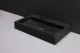 FORZALAQUA TARANTO Waschbecken 50 cm breit, Bluestone, Naturstein, mit Hahnloch