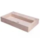 FORZALAQUA TARANTO Waschbecken 50 cm breit, Travertin, Naturstein, ohne Hahnloch
