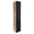 Fackelmann B.BRILLANT Hochschrank, 30 cm breit, Anthrazit Glas/Braun hell