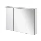 Fackelmann B.PERFEKT LED Spiegelschrank 100 cm breit, Weiß