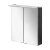 Fackelmann B.PERFEKT LED Spiegelschrank 60 cm breit, Anthrazit