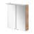 Fackelmann B.PERFEKT LED Spiegelschrank 60 cm breit, Braun hell