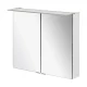 Fackelmann B.PERFEKT LED Spiegelschrank 80 cm breit, Weiß