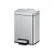 Fackelmann CHICAGO Mülleimer 6 Liter, Silber matt