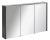 Fackelmann DENVER LED Spiegelschrank 110 cm breit, Anthrazit