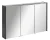 Fackelmann DENVER LED Spiegelschrank 110 cm breit, Anthrazit