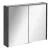 Fackelmann DENVER LED Spiegelschrank 80 cm breit, Anthrazit