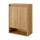 Fackelmann NATURA Doppel Midischrank 60,5 cm breit, Braun hell