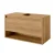 Fackelmann NATURA Waschbeckenunterschrank 94 cm breit, Braun hell