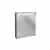 Fackelmann OXFORD LED Spiegelschrank 60 cm breit, Braun hell