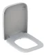 GEBERIT RENOVA PLAN WC-Sitz Weiß mit Absenkautomatik, eckiges Design