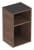 GEBERIT SMYLE SQUARE Badregal 36 cm breit, Braun dunkel, 2 Fächer