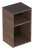 GEBERIT SMYLE SQUARE Badregal 36 cm breit, Braun dunkel, 2 Fächer