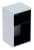 GEBERIT SMYLE SQUARE Badregal 36 cm breit, Weiß/Anthrazit, 2 Fächer