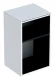 GEBERIT SMYLE SQUARE Badregal 36 cm breit, Weiß/Anthrazit, 2 Fächer