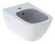 GEBERIT SMYLE SQUARE Bidet, Weiß, wandhängend, KeraTect