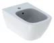 GEBERIT SMYLE SQUARE Bidet, Weiß, wandhängend, KeraTect