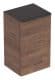 GEBERIT SMYLE SQUARE Seitenschrank 36 cm breit, Braun dunkel, Türanschlag rechts