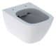 GEBERIT SMYLE SQUARE Tiefspül-WC 49 cm, Weiß, spülrandlos, wandhängend