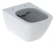 GEBERIT SMYLE SQUARE Tiefspül-WC 49 cm, Weiß, spülrandlos, wandhängend