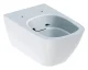 GEBERIT SMYLE SQUARE Tiefspül-WC, Weiß, spülrandlos, wandhängend, geschlossene Form