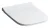GEBERIT SMYLE SQUARE WC-Sitz, Weiß, schmales Design, Sandwichform
