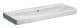 GEBERIT SMYLE SQUARE Waschbecken Keramik 120 cm breit, Weiß, ohne Hahnloch