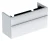 GEBERIT SMYLE SQUARE Waschbeckenunterschrank 118,4 cm breit, Weiß, für Doppelwaschbecken
