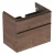 GEBERIT SMYLE SQUARE Waschbeckenunterschrank 73,4 cm breit, Braun dunkel