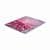 GRUND ART Badematte 50 x 60 cm, Rosa/Grau