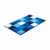 GRUND BONA Badematte 60 x 100 cm Blau
