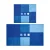 GRUND MERKUR Badematten 2er-Set 40 x 50 cm & 50 x 80 cm, Blau