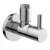 KIRCHHOFF Eckventil, Chrom, 1/2″ x 10 mm, mit Schubrosette