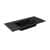 LANZET DUNE Waschbecken Gussmarmor 101 cm breit, Schwarz matt