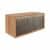 LANZET DUNE Waschbeckenunterschrank 100,3 cm breit, Braun hell/Marmor Grau, inkl. LED Beleuchtung