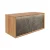 LANZET DUNE Waschbeckenunterschrank 100,3 cm breit, Braun hell/Marmor Grau, inkl. LED Beleuchtung