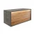 LANZET DUNE Waschbeckenunterschrank 100,3 cm breit, Marmor Grau/Braun hell, inkl. LED Beleuchtung
