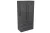 LANZET Doppel Midischrank 60 cm breit, Anthrazit, 2 Schubladen