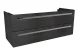 LANZET K1 Waschbeckenunterschrank 120 cm, Anthrazit Holzoptik