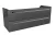 LANZET K1 Waschbeckenunterschrank 120 cm breit, Anthrazit