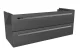 LANZET K1 Waschbeckenunterschrank 120 cm breit, Anthrazit